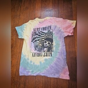 Tie-Dye Kurt Cobain Graphic T-Shirt